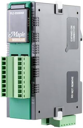 وحدة تحكم PLC مدمجة، 8 مدخلات رقمية، 6 مخرجات مرحل، إيثرنت واتصال تسلسلي، أنظمة Maple، PLC-ES0806R in Kuwait