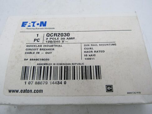 مطرقة إيتون كاتلر QCR2030 QCR BKR 2P 30A 120/240VAC in Kuwait