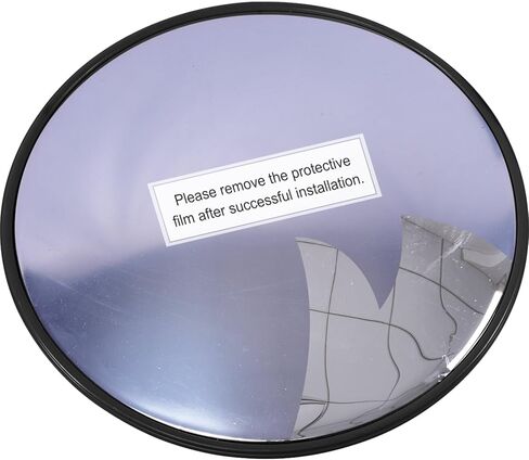 مرآة محدبة للسلامة المرورية مثبتة على الحائط مقاس 24 بوصة أو 32 بوصة، مرآة أمان مضادة للسرقة مع حامل عالي التحمل لمتجر البيع بالتجزئة، المرآب، المستودع، المكتب، موقف السيارات (1، 24 بوصة كبير) in Kuwait