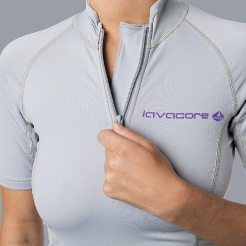 Oceanic Lavacore LavaSkin Women's Sporty Shorty - Pink/Grey - Size 14 in Saudi Arabia