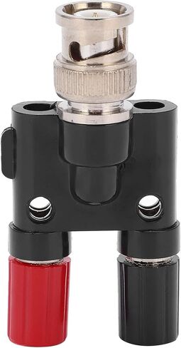 Fafeicy BNC Male to 4mm Connector Double Connecting Column Design, Brass Inner Core, ABS Flame Retardant Insulation, Electricity Test Equipment Parts with Fast in Kuwait