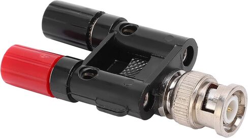 Fafeicy BNC Male to 4mm Connector Double Connecting Column Design, Brass Inner Core, ABS Flame Retardant Insulation, Electricity Test Equipment Parts with Fast in Kuwait