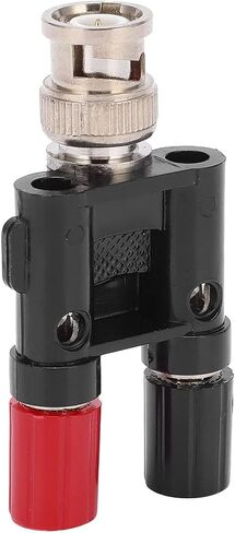 Fafeicy BNC Male to 4mm Connector Double Connecting Column Design, Brass Inner Core, ABS Flame Retardant Insulation, Electricity Test Equipment Parts with Fast in Kuwait