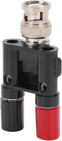 Fafeicy BNC Male to 4mm Connector Double Connecting Column Design, Brass Inner Core, ABS Flame Retardant Insulation, Electricity Test Equipment Parts with Fast in Kuwait