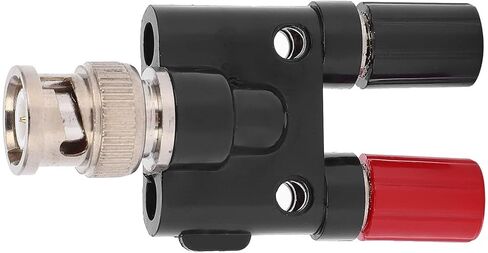 Fafeicy BNC Male to 4mm Connector Double Connecting Column Design, Brass Inner Core, ABS Flame Retardant Insulation, Electricity Test Equipment Parts with Fast in Kuwait