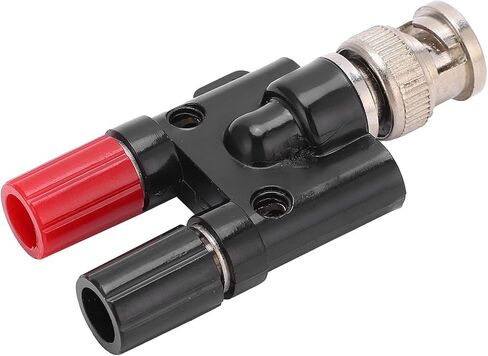 Fafeicy BNC Male to 4mm Connector Double Connecting Column Design, Brass Inner Core, ABS Flame Retardant Insulation, Electricity Test Equipment Parts with Fast in Kuwait