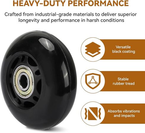 Replacement Wheels for Pelican Storm iM Series Cases, Heavy Duty Case Wheel Compatible with Pelican iM2500 to iM3410 Cases, Easy Install Wheel Kit for Travel & Equipment Cases, 2 Pack in Kuwait
