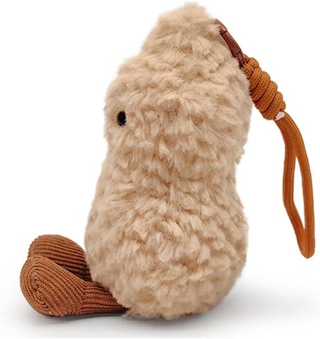 Cute Peanut Plush Toy, 6" Soft Peanut Stuffed Animal Funny Food Plushies with Legs, Adorable Smile Peanut Birthday Gift for Kids Girls Boys in Kuwait