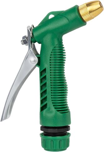 High Pressure Hose Nozzle, Front-Trigger Adjustable Heavy Duty Metal Hose Nozzle Multifunction Garden Pipe Connector for Plants and Lawn, Car Washing Home Garden Accessory in Saudi Arabia
