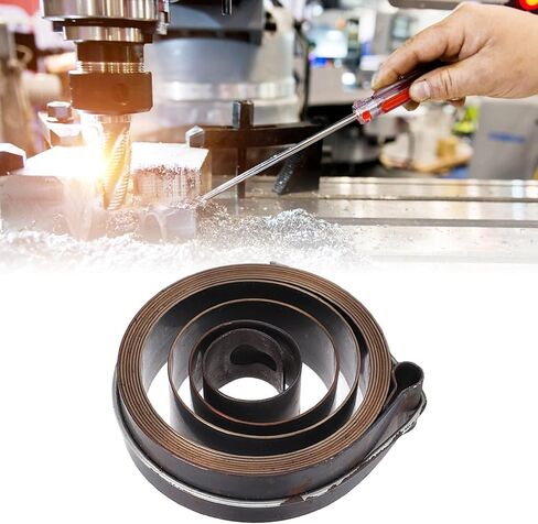 Heavy Duty Drill Press Return Spring 19mm Width 64mm Diameter Premium Chrome Plated Spring Steel Coil for Bench Drill Press and Lathe Machine Replacement Parts in Saudi Arabia