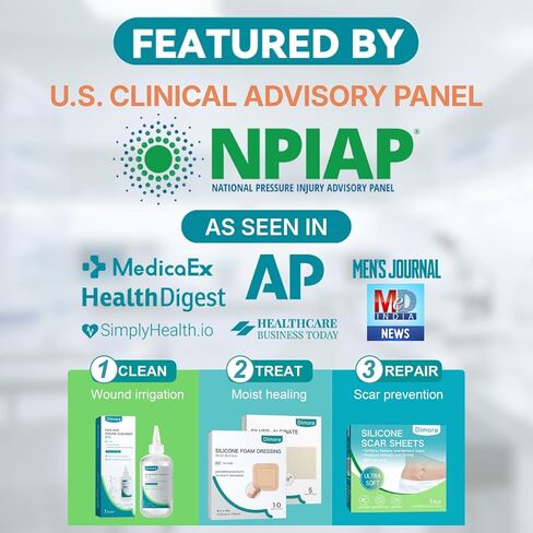 Dimora UPF50+ Silicone Scar Sheets with UV Protection Reusable Sheets to Soften, Flatten Fade Scars, Reduce Redness for Surgical, C-Section, Burn, Keloid, and Hypertrophic Scars (1.6"x78.7" Roll) in Kuwait