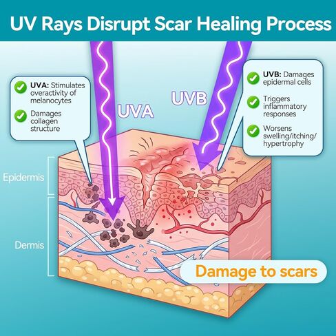Dimora UPF50+ Silicone Scar Sheets with UV Protection Reusable Sheets to Soften, Flatten Fade Scars, Reduce Redness for Surgical, C-Section, Burn, Keloid, and Hypertrophic Scars (1.6"x78.7" Roll) in Kuwait