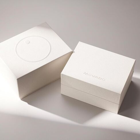 Movado 3600944 Bold Verso Men's Swiss Quartz Stainless Steel Case and Leather Strap Watch, Color: Cognac in Kuwait