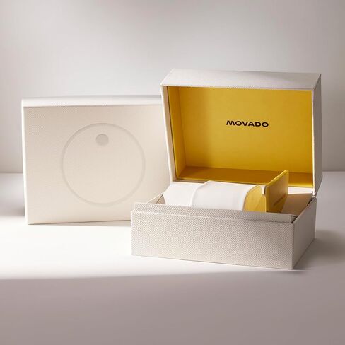 Movado 3600944 Bold Verso Men's Swiss Quartz Stainless Steel Case and Leather Strap Watch, Color: Cognac in Kuwait