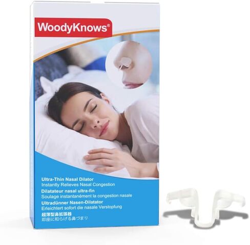 موسع الأنف فائق النحافة من WoodyKnows، يحسن النوم وتدفق الهواء الرياضي، ويخفف من احتقان الأنف والشخير المرتبط بالأنف، ويساعد على انحراف الحاجز (تجربة S/M/L) in Kuwait