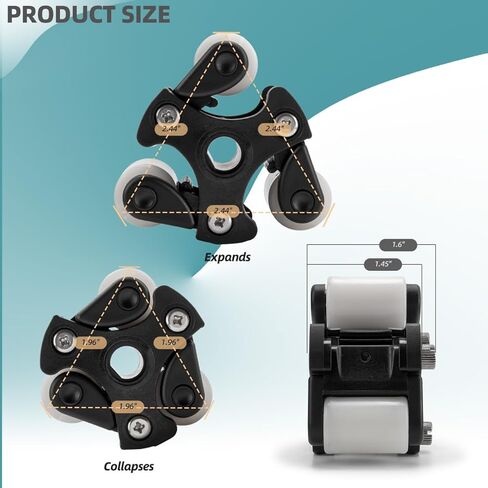 QP500 Pump Roller Assembly Compatible with 45, 85, 100 & 170, Classic, SVP & M128 Series Peristaltic Metering Pump Head Replacement Parts in Kuwait