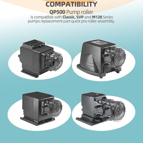 QP500 Pump Roller Assembly Compatible with 45, 85, 100 & 170, Classic, SVP & M128 Series Peristaltic Metering Pump Head Replacement Parts in Kuwait