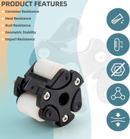 QP500 Pump Roller Assembly Compatible with 45, 85, 100 & 170, Classic, SVP & M128 Series Peristaltic Metering Pump Head Replacement Parts in Kuwait
