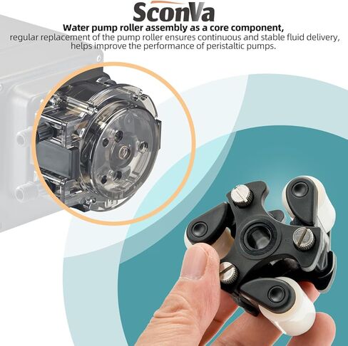 QP500 Pump Roller Assembly Compatible with 45, 85, 100 & 170, Classic, SVP & M128 Series Peristaltic Metering Pump Head Replacement Parts in Kuwait