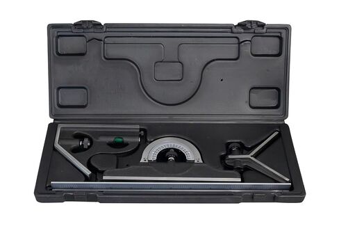 مربع مجموعة ميكانيكي مقاس 12 بوصة - تخرج 16R (1/32 بوصة، 1/64 بوصة، 1/50 بوصة، 1/100 بوصة) مع مستوى رأس وروح قابل للتعديل، صنع في الولايات المتحدة in Kuwait