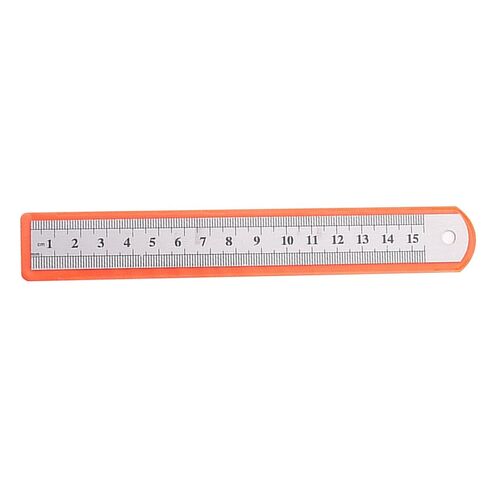 Stainless Steel Ruler, Portable Straight Edge Metal Ruler with Clear Scale Markings for Office School Drawing Engineering Multi Purpose (15cm) in Saudi Arabia