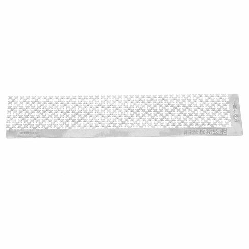Rhinestone Painting Ruler Stainless Steel Blank Grids Point Drill Pen for 5D DIY Efficient Rhinestone Tool Kit (Plum Blossom Ruler (138)) in Saudi Arabia