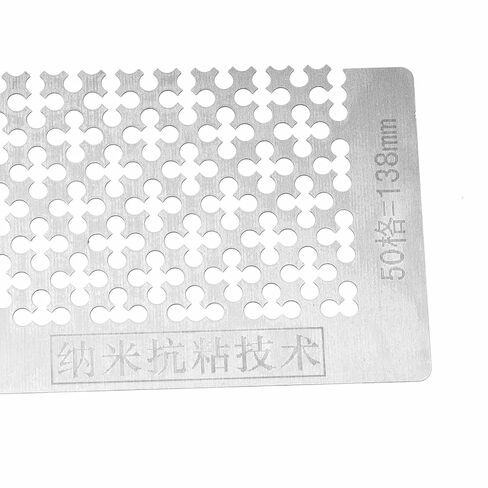 Rhinestone Painting Ruler Stainless Steel Blank Grids Point Drill Pen for 5D DIY Efficient Rhinestone Tool Kit (Plum Blossom Ruler (138)) in Saudi Arabia