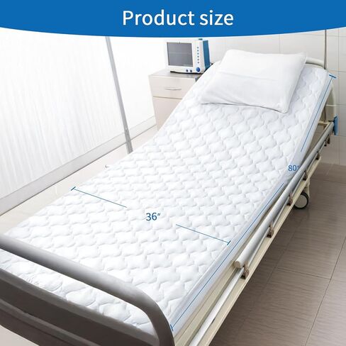 ملاءات سرير المستشفى المقاومة للماء غطاء مرتبة واقي 36 بوصة × 80 بوصة × 14 بوصة حماية من سلس البول بدرجة المستشفى in Kuwait