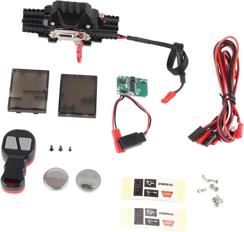 مجموعة ونش RC، جهاز استقبال ونش معدني أوتوماتيكي مزدوج مقلد لجهاز التحكم عن بعد يناسب السيارة (النوع B) in Kuwait