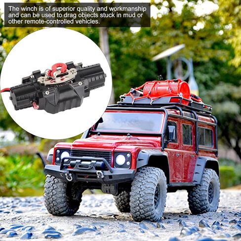 مجموعة ونش RC، جهاز استقبال ونش معدني أوتوماتيكي مزدوج مقلد لجهاز التحكم عن بعد يناسب السيارة (النوع B) in Kuwait