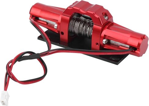 VGEBY RC Car Winch, Dual Motor for SCX10/ 1/10 RC Car, Car Winch with Aluminium Alloy 81x27mm for RC Enthusiasts and 1/10 Scale Racing in Saudi Arabia