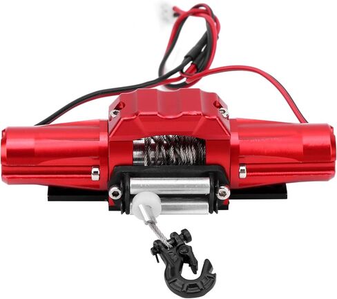 VGEBY RC Car Winch, Dual Motor for SCX10/ 1/10 RC Car, Car Winch with Aluminium Alloy 81x27mm for RC Enthusiasts and 1/10 Scale Racing in Saudi Arabia