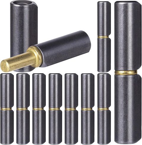 10 قطع من مفصلات الأسطوانة 2-1/2 بوصة ملحومة، مفصلات بوابة من الصلب الكربوني قابلة للفصل بقطر 3/8 بوصة، جسم مستدير عالي التحمل ملحوم على المفصلة مع دبوس رصاصة 0.23 بوصة للباب المعدني المتأرجح، منحدر المقطورة in Kuwait