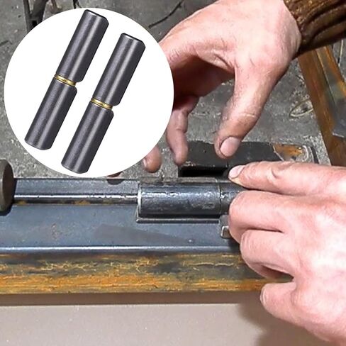 10 قطع من مفصلات الأسطوانة 2-1/2 بوصة ملحومة، مفصلات بوابة من الصلب الكربوني قابلة للفصل بقطر 3/8 بوصة، جسم مستدير عالي التحمل ملحوم على المفصلة مع دبوس رصاصة 0.23 بوصة للباب المعدني المتأرجح، منحدر المقطورة in Kuwait