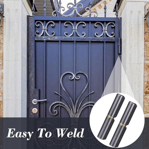 10 قطع من مفصلات الأسطوانة 2-1/2 بوصة ملحومة، مفصلات بوابة من الصلب الكربوني قابلة للفصل بقطر 3/8 بوصة، جسم مستدير عالي التحمل ملحوم على المفصلة مع دبوس رصاصة 0.23 بوصة للباب المعدني المتأرجح، منحدر المقطورة in Kuwait