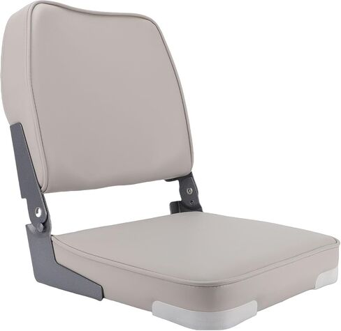 Folding Boat Seats, Low Back Marine Bass Jon Boat Seats, Fold Down Fishing Chair with Backrest, 250lbs Load Capacity & 4 Mounting Screws, Ideal for Canoe, Pontoon in Saudi Arabia