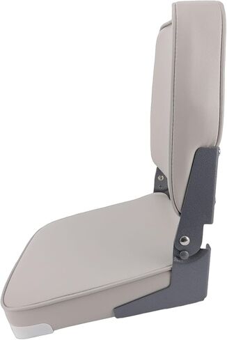 Folding Boat Seats, Low Back Marine Bass Jon Boat Seats, Fold Down Fishing Chair with Backrest, 250lbs Load Capacity & 4 Mounting Screws, Ideal for Canoe, Pontoon in Saudi Arabia