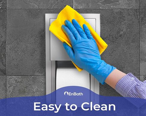 Recessed Commercial Toilet Paper Dispenser, 2 Roll Stainless Steel Toilet Paper Holder. Wall Mount, Locking Tissue Dispensers for Bathroom/Restroom in Kuwait