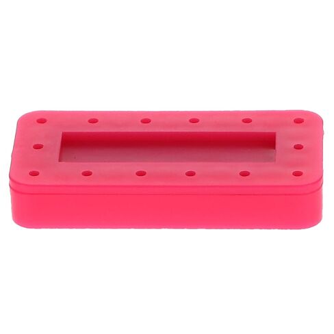 400BRS-6 Rectangular Bur Block Pink Magnetic 14 Bur Capacity in Saudi Arabia