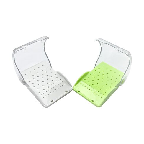Dental Bur Blocks Station, YOUYA DENTAL 60 Holes Dental Bur Autoclavable Case Organizer with Cover Case, Dental Burs Holder Organizer for Slow Speed High Speed Burs Diamond Burs Drill Dentist Tool in Saudi Arabia