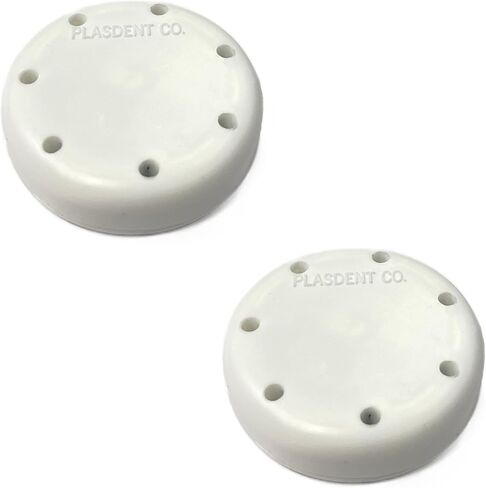 2/Pcs Dental Bur Block 7 Capacity for Burs Round Magnetic Autoclavable Dental Lab Bur Block Holder (Tangerine) in Saudi Arabia