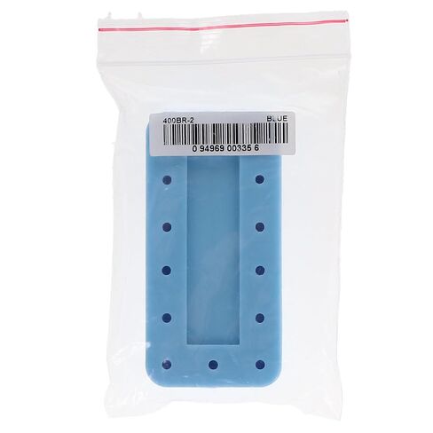 400BR-2 Rectangular 14 Dental Bur Block Blue, 3" x 1.5" x 0.5", Magnetic, 14 Burs Capacity, Autoclavable in Saudi Arabia
