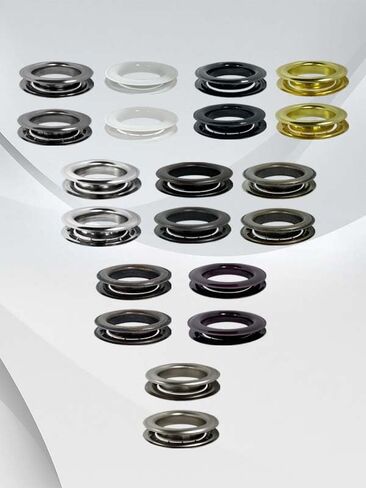 Micron Round #12 Brass Curtain Grommets and Teeth Washers, Heavy Duty, Reliable, Durable, Bronze Plated 40 mm (1-1/2") (100 Pcs Set) in Kuwait