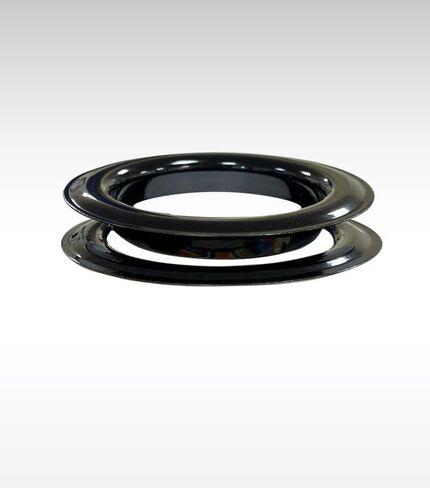 حلقات وغسالات ستائر نحاسية دائرية رقم 18 من ميكرون، شديدة التحمل، موثوقة، متينة، مطلية باللون الأسود 65 مم (2-1/2 بوصة) (مجموعة 12 قطعة) in Kuwait