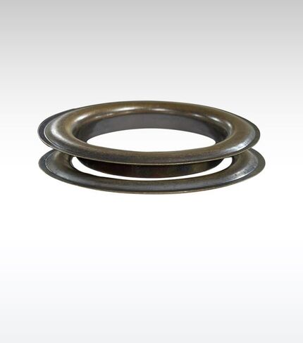 Micron Round #18 Brass Curtain Grommets and Washers, Heavy Duty, Reliable, Durable, Antique Brass Plated 65 mm (2-1/2") (12 Pcs Set) in Kuwait