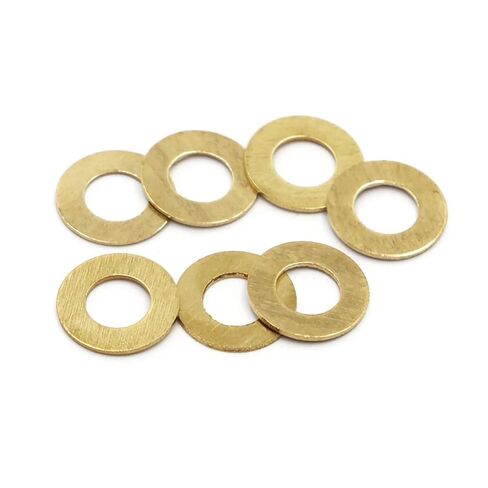 5-100pcs Solid Brass Washe M2 /2.5/3 /4/5 /6/8 /10/12 /14/16 GB97 DIN125 Copper Washer Plain Gasket Pad(50pcs M3x7x0.5mm) in Saudi Arabia
