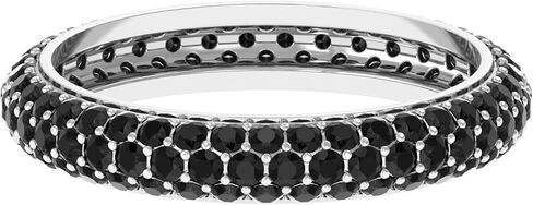 Lab Created Black Diamond Eternity Ring in Gold for Women, 2.25 cttw, Aaaa Quality in Saudi Arabia