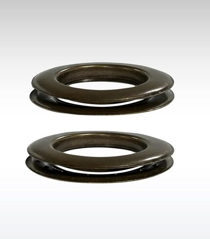 Micron Round #15 Brass Curtain Grommets and Plain Washers, Heavy Duty, Reliable, Durable, Antique Brass Plated 51 mm (2") (100 Pcs Set) in Kuwait