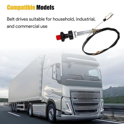 VCGTX10 10FT Heavy Duty Vernier Locking Throttle Cable Compatible with Household Industrial and Commercial PTO and Dump Applications, with Detachable Cable Head in Kuwait