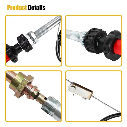 VCGTX10 10FT Heavy Duty Vernier Locking Throttle Cable Compatible with Household Industrial and Commercial PTO and Dump Applications, with Detachable Cable Head in Kuwait
